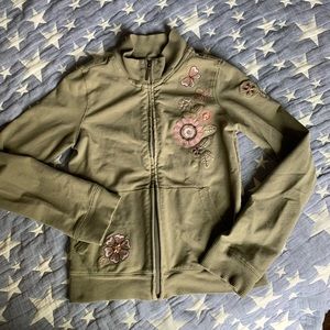 Gap kids zip up with embroidery size 10